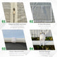 Outsunny 6.6' x 10' x 7' Heavy Duty Walk-In Greenhouse Vegetable Seed Growth Tent Outdoor Plant Growing Tunnel Warm House Flower Shed Backyard White
