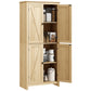 HOMCOM 72" Freestanding Storage Cabinet, Kitchen Pantry Cabinet with Doors and Shelves for Dining Room, White