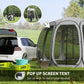 Outsunny 11' x 11.5' Screen Tent, Pop Up Camping Gazebo with Portable Carry Bag and 2 Doors, Cream White