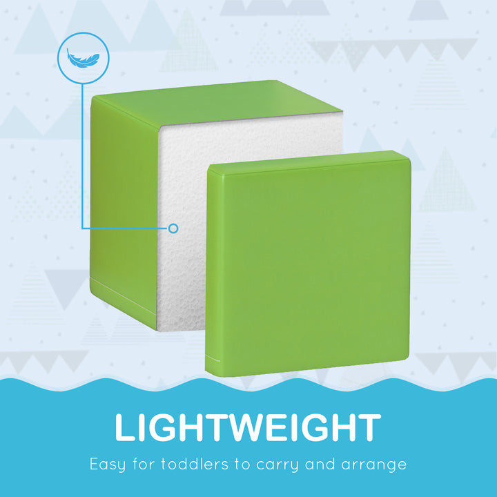 Soozier 12 Piece Soft Play Blocks Soft Foam Toy Building And Stacking Blocks - Multicolours