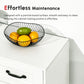 HOMCOM Modern Sideboard Buffet Cabinet with Drawers and Beadboard Door Cupboard Kitchen Storage Cabinet White