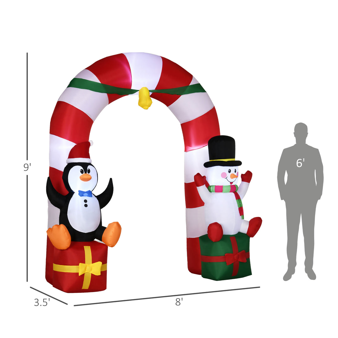 HOMCOM 6ft Christmas Inflatable Decoration with Bible Arch of Jesus' Birth Easy Set-Up Blow UP Decoration for Holiday Yard