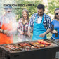 Outsunny Portable BBQ Grill, Charcoal Grill with Side Seasoning Baskets, Hooks and Nets for Outdoor, Picnic, Camping, Dark Green