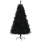 HOMCOM 7.5ft Artificial Christmas Trees with Auto Open and Steel Base, Black