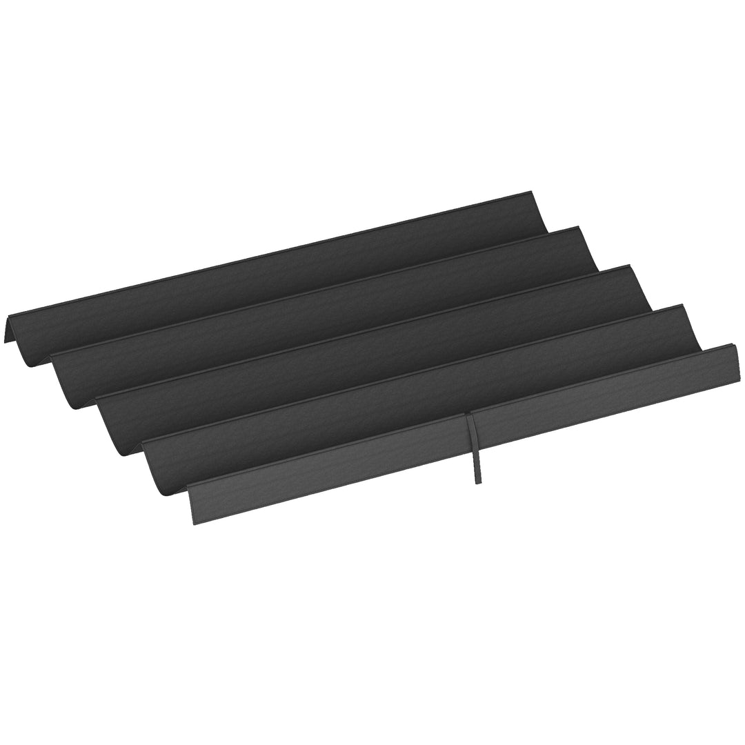 Outsunny 8' x 9.4' Retractable Pergola Canopy Replacement, Fit 7' x 10' Frame, UV30+ Pergola Cover Top Only, Cream