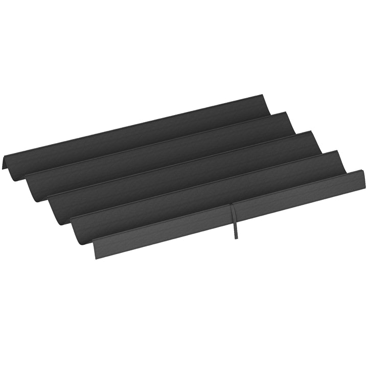 Outsunny 8' x 9.4' Retractable Pergola Canopy Replacement, Fit 7' x 10' Frame, UV30+ Pergola Cover Top Only, Cream