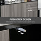 HOMCOM Kitchen Sideboard Storage Cabinet, Modern Coffee Bar with Push-Open Design and 2 Drawers for Living Room, Black