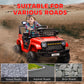 Qaba 12V Ride on Truck, Electric Car for Kids with Remote Control, Suspension, 3 Speeds, USB Music Headlights, Dark Blue