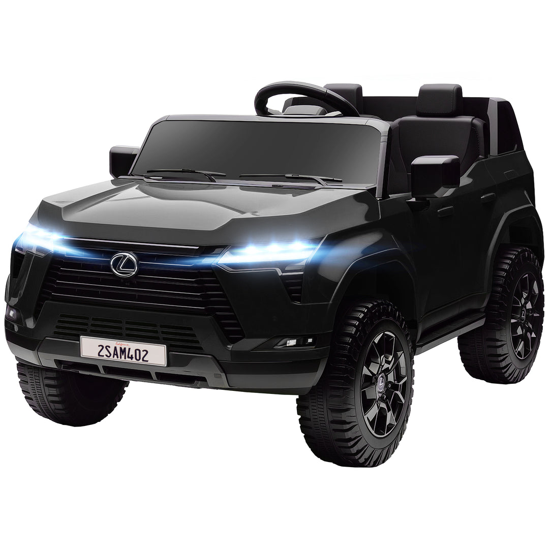 Qaba 12V Ride On Car, Licensed Lexus GX550, 2-Seater Kids Electric Vehicle with Remote Control and Suspension System, Red