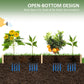 Outsunny 96" x 24" x 10" Wooden Raised Garden Bed with 2 Planter Box and Non-woven Fabric Liner for Backyard, Patio to Grow Vegetables, Herbs, and Flowers, Natural