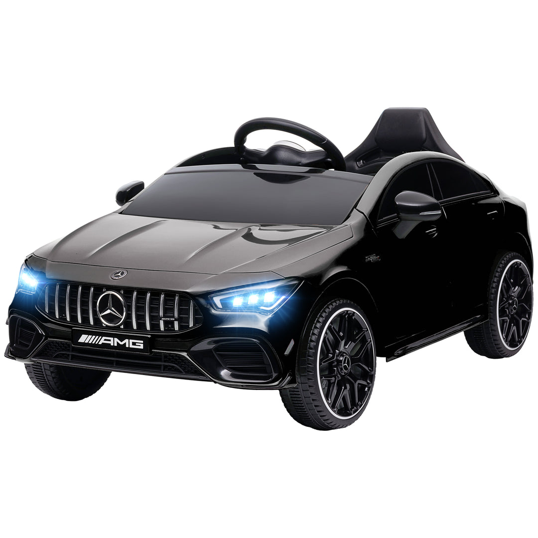 Qaba Mercedes-Benz AMG Licensed 12V Ride on Car, Kids Electric Car with Remote Control, Spring Suspension, LED Lights, Red