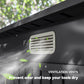 Outsunny 8 x 4FT Galvanized Garden Storage Shed, Metal Outdoor Shed with Double Doors and 2 Vents, Grey