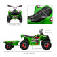 Aosom 6V Kids ATV Quad, Battery Powered Electric Vehicle for Kids with Back Trailer, Wear-resistant Wheels, for Boys and Girls - Blue