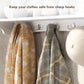 HOMCOM Coat Rack Wall Mount with Shelf, 28" Wall Coat Rack with 5 Hooks and 4 Compartments for Living Room, Entryway, White