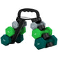 Soozier 26 LBS Hex Dumbbell Set with Vertical Rack, Adjustable Dumbbells, Hand Weights for Home Gym Strength Training, Green