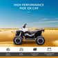 Aosom Kids 4 Wheeler Quad with Music, Headlights, High & Low Speed, Kids ATV for 3-5 Years Old Boys & Girl, Yellow
