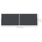 Outsunny Retractable Double Side Awning, 79"x236" Patio Privacy Screen, UV Resistant, Waterproof Wind Screen, Black