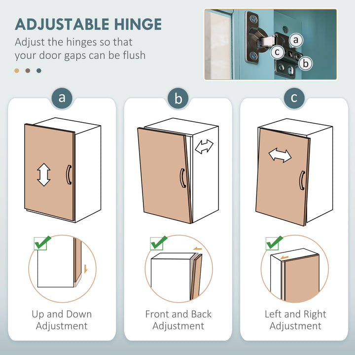 HOMCOM 71" Pantry Cabinet with Microwave Space, Buffet with Hutch, 2 Drawers, Adjustable Shelves and Glass Doors, Blue