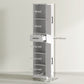 HOMCOM 67" Tall Bathroom Cabinet, Narrow Bathroom Storage Cabinet with Drawer, Barn Doors and Adjustable Shelves, White