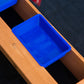 Outsunny Kids Wooden Sandbox, Children Play Sand Station Outdoor with Adjustable Height Cover Lid, Bottom Liner, Seat, Plastic Basins, for 3-7 Years Old Boys and Girls