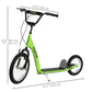 Aosom Kids Scooter with Adjustable Handlebar, Youth Kick Scooter with Dual Brakes, Inflatable Wheels, for Age 5+, Blue