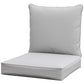 Outsunny Patio Chair Cushions, Thick Deep Seat Outdoor Seat Cushion with Back Cushion, Light Green