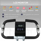 Soozier Foldable & Quiet Exercise Bike with 8-Level Magnetic Resistance, Pulse Sensor, Wheels and LCD Monitor, Black