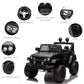 Aosom 12V Battery Powered Kids Ride On Car Off Road Truck Toy w/ Parent Remote, Black