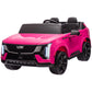Qaba 2-Seater Ride on Truck, 12V Cadillac Escalade Licensed Kids Electric Car with Remote , Spring Suspension, White