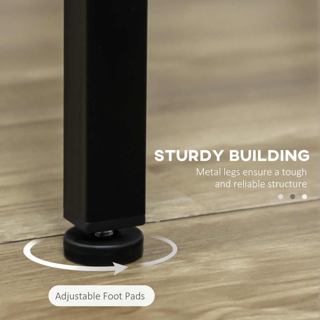 HOMCOM 5-Piece Counter Height Bar Table and Chairs, Dining Table and Chairs Set for 4, Pub Table and Chairs