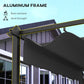 Outsunny 11.7' x 19.6' Retractable Pergola Canopy, Aluminum Pergola for Grill, Patio, Garden, Deck