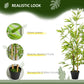Outsunny Artificial Bamboo Tree, 4ft Fake Tree with Realistic Leaf and Natural Trunk, Decorative Plant in Nursery