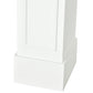 HOMCOM Modern Fireplace Mantel, Surround Mantel for Fireplace with Decorative Pattern Interior Width 29", White