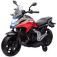 Qaba Honda Licensed 12V Ride on Motorbike for Kids with Headlights Music Training Wheels, for 3-6 Years, Blue