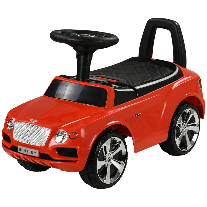 Qaba Bentley Bentayga Licensed Baby Car Foot To Floor with Horn Music, Under-Seat Storage, for 18-36 Months, White