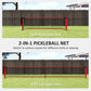 Soozier Portable Pickleball Net Set with 22FT Regulation Size Net, Ball Collector, Court Marking Kit, Balls, Carrying Bag