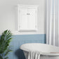 kleankin Bathroom Cabinet, Medicine Cabinet, Over Toilet Storage Cabinet with Adjustable Shelves for Entryway, Grey