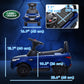 Qaba 2 in 1 6V Land Rover Licensed Electric Car for Kids, Sliding Car with Music Horn Headlights, for 18-60 Months White
