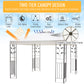 Outsunny 10' x 10' Outdoor Garden Metal Gazebo Patio Canopy Marquee Patio Party Tent Canopy Shelter Vented Roof Decorative Frame, Cream