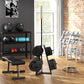 Soozier Weight Rack for 1-Inch or 2-Inch Weight Plates, 660LBS Capacity Weight Plate Rack for Home Gym Storage