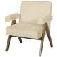 HOMCOM Corduroy Accent Chair Armchair with Wide Seat and Soft Padded Armrests for Reading, Bedroom, Dark Grey