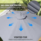 Outsunny 11FT Patio Umbrella, Cantilever Umbrella with 8 Ribs, 360Â° Rotation, Easy Adjustment for Garden, Deck, UPF 50+, Grey