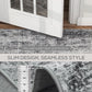 HOMCOM Area Rug for Living Room 9x12, Modern Abstract Machine Washable Rug, Non-Slip Carpet for Bedroom, Dining Room, Grey