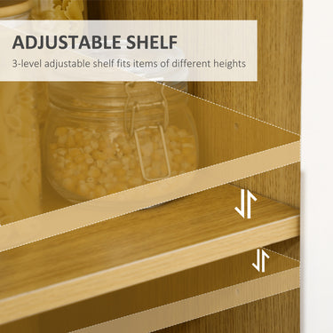 HOMCOM Modern Microwave Stand, Microwave Cabinet with Drawer, Storage Cupboards and Cable Hole for Kitchen, Dining Room, White