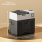 Outsunny 50 Liter Car Refrigerator Portable Freezer 12/24V Electric Cooler Box for Camping, Travel, Picnic, Down to -20â„ƒ