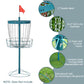 Soozier 24-Chain Portable Practice Basket for Disc Golf Target Stand Easy Assembly & Lightweight Basket w/ Carry Bag Navy Blue
