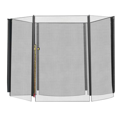 Soozier 8FT Round Trampoline Enclosure Net Outdoor Bounce Safety Net Replacement for 6 Poles Black