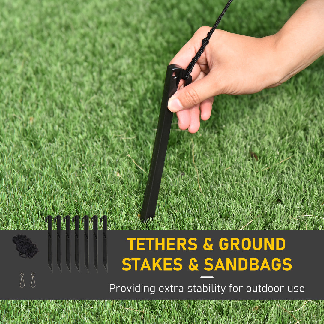 HOMCOM 5.5' H Christmas Holiday Yard Inflatable Outdoor, Light Up LED Decoration, Santa Claus Riding a Motorcycle