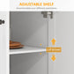 HOMCOM Modern Rolling Kitchen Island Cart with Drawer, Natural Wood Top, Towel Rack, Door Storage Cabinet, Distressed Black