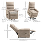 HOMCOM Lift Chair for Elderly, Power Chair Recliner with Remote Control, Side Pockets for Living Room, Dark Grey